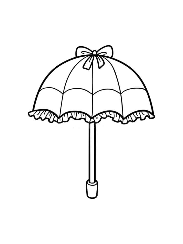Guarda-chuva Doce para colorir