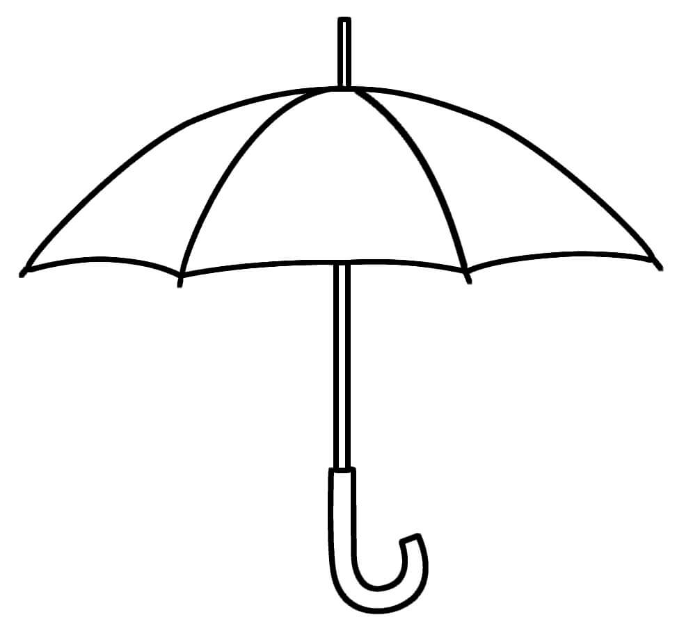 Desenhos de Guarda-chuva Impressionante para colorir