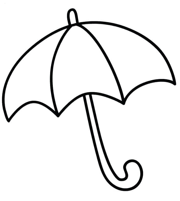 Guarda-chuva Perfeito para colorir