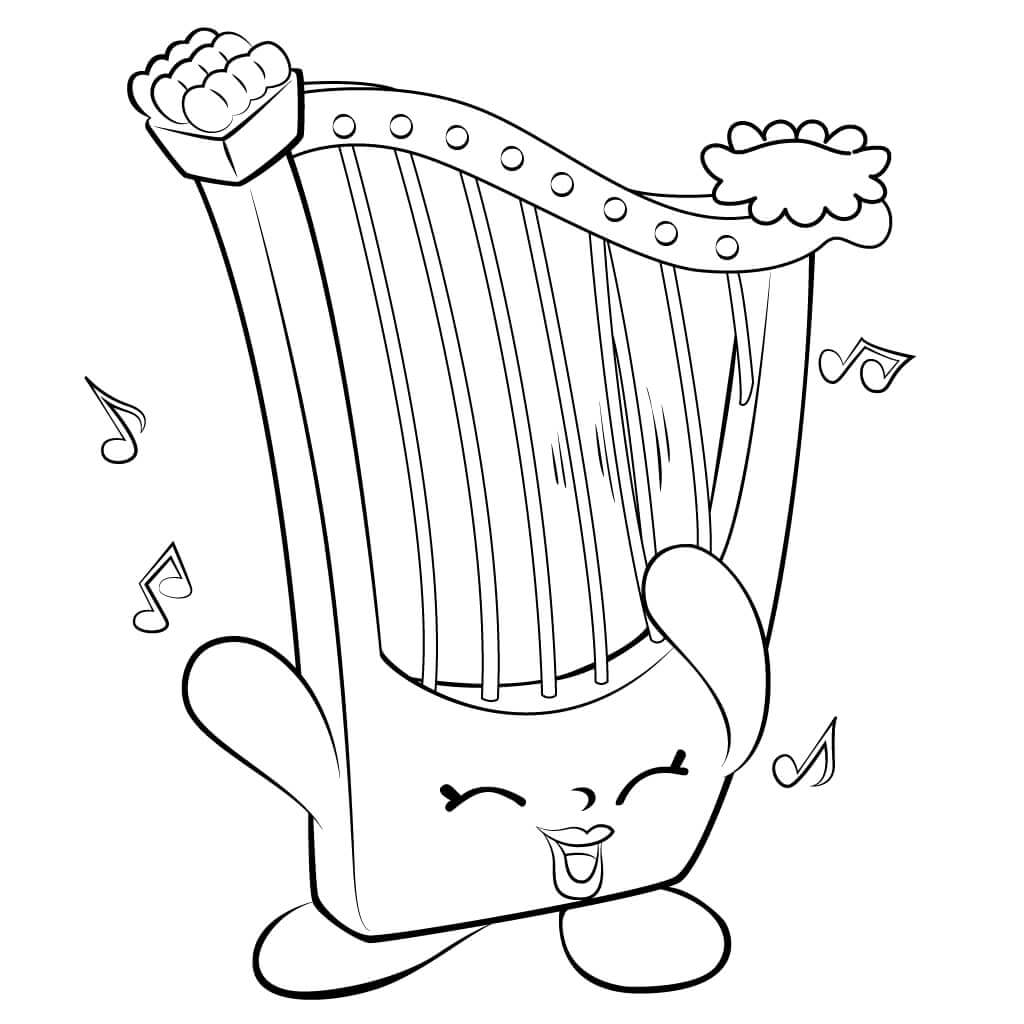 Desenhos de Harpa Hillary Shopkin para colorir