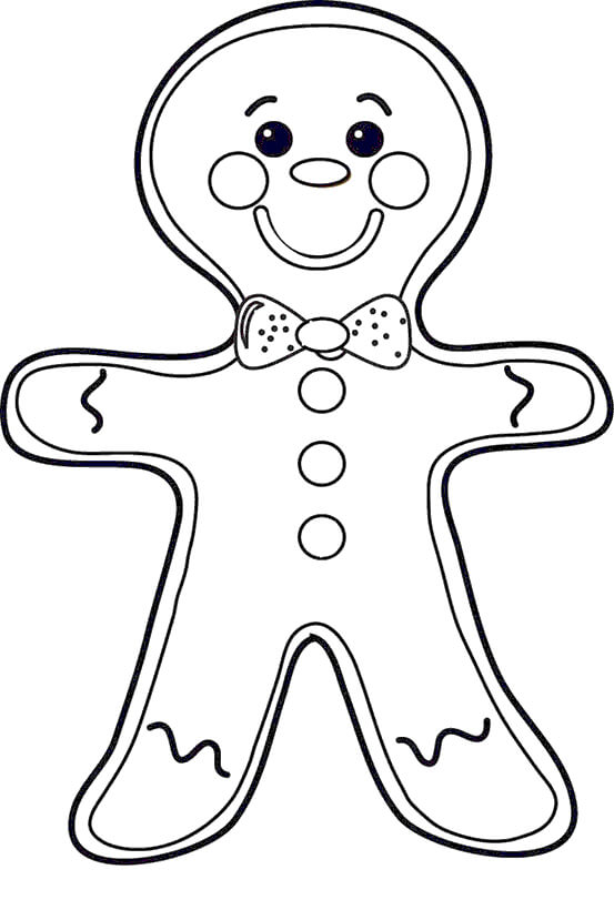 Desenhos de Homem-biscoito Engraçado para colorir