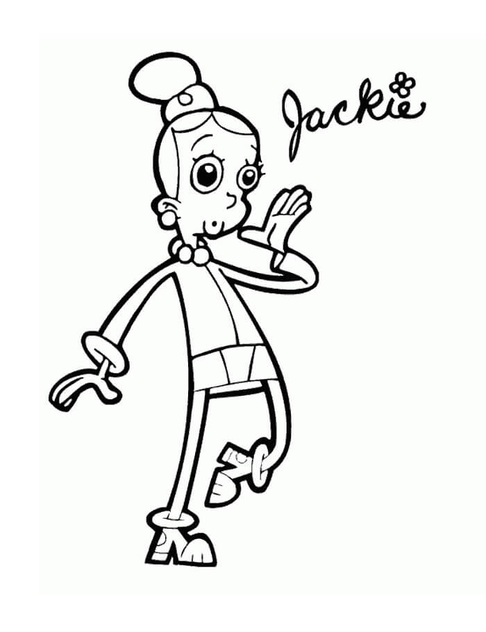 Jackie da Cyberchase para colorir