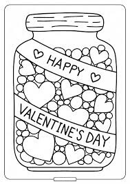 Jar Feliz dia dos Namorados para colorir