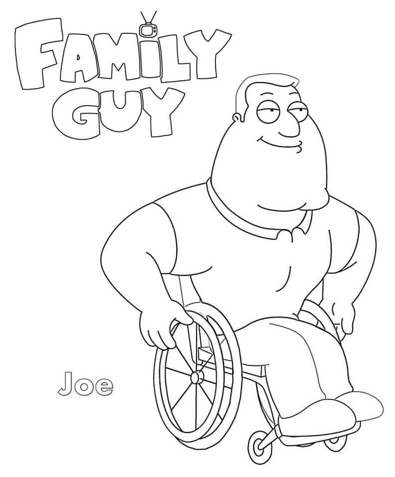 Desenhos de Joe Família Guy para colorir