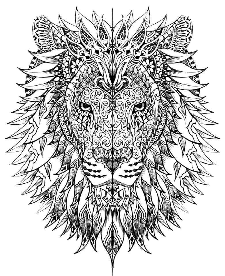 Desenhos de Leão Duro para colorir