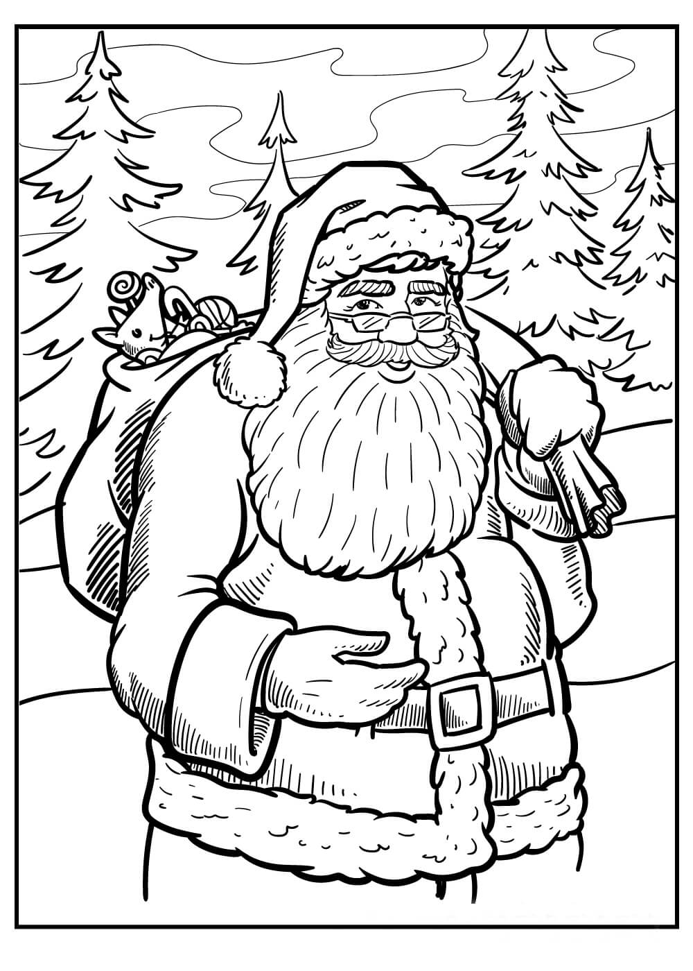 Desenhos de Legal Papai Noel para colorir