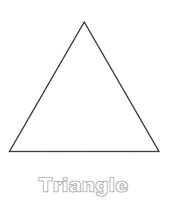 Desenhos de Lindos Triângulos para colorir