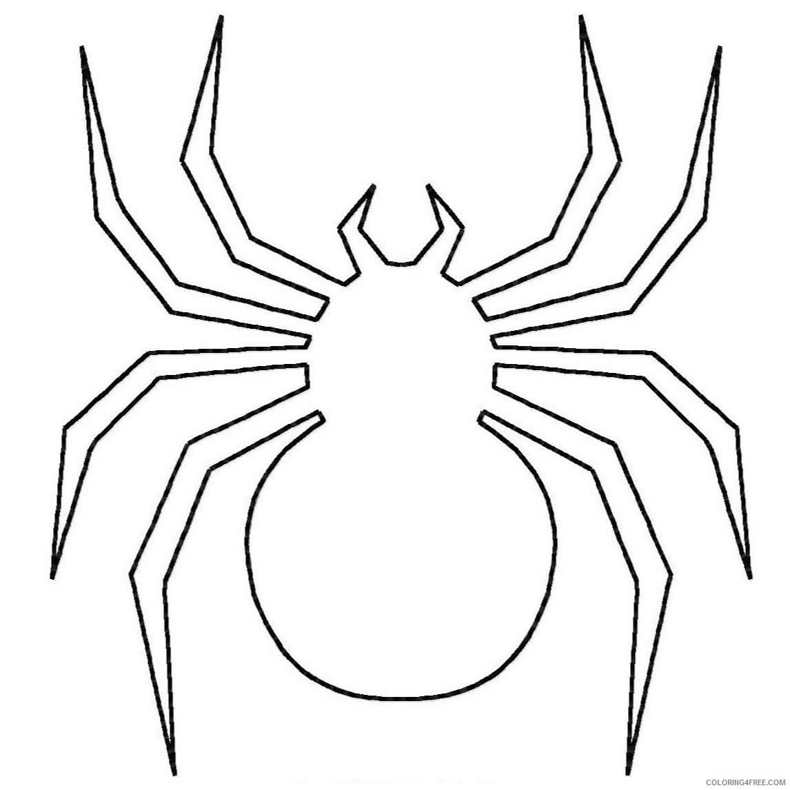 Logotipo da Aranha para colorir