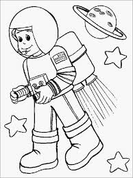 Desenhos de Menina Astronauta, Planeta e Estrela para colorir