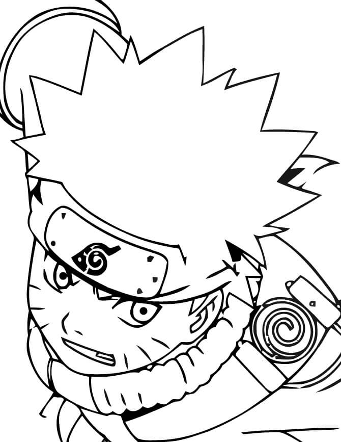Desenhos de Menino Naruto para colorir
