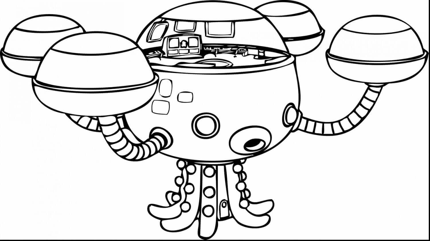 Desenhos de Nave espacial Octonauts para colorir
