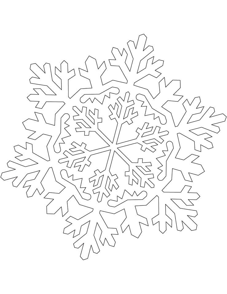 Desenhos de Ornamento de Floco de Neve para colorir