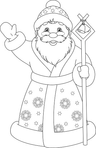 Desenhos de Papai Noel Grátis para colorir