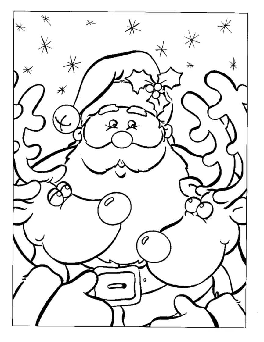 Desenhos de Papai Noel Incrível para colorir