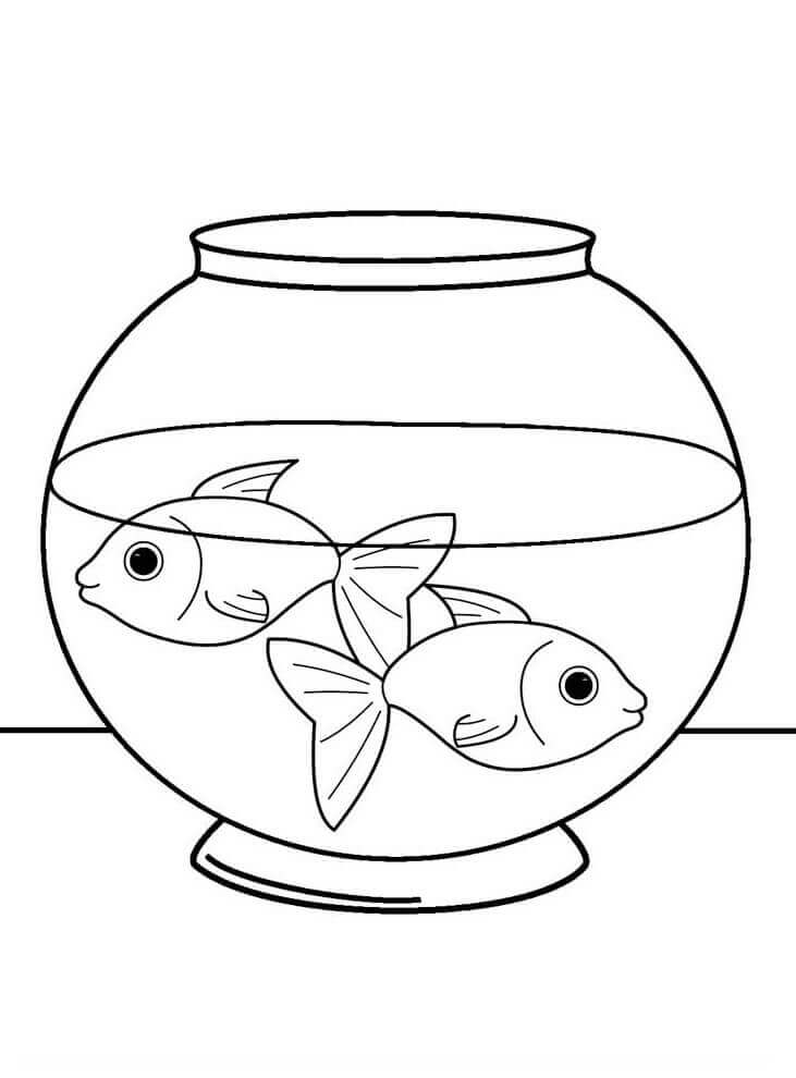 Desenhos de Peixe de Estimação para colorir