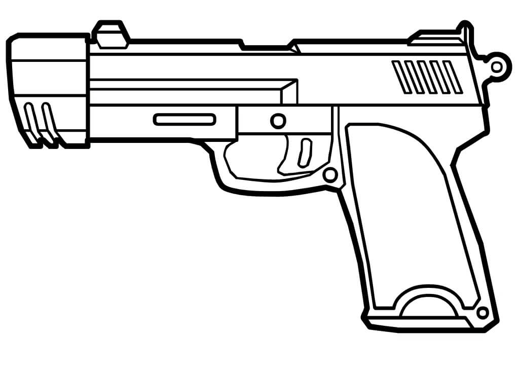 Desenhos de Pistola para colorir
