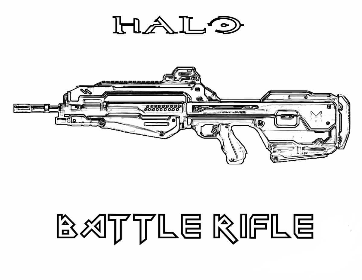Desenhos de Rifle de Batalha para colorir