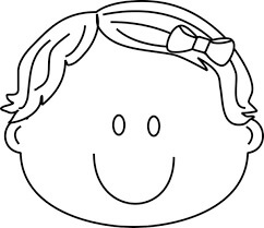 Desenhos de Rosto Criança Sorrindo para colorir