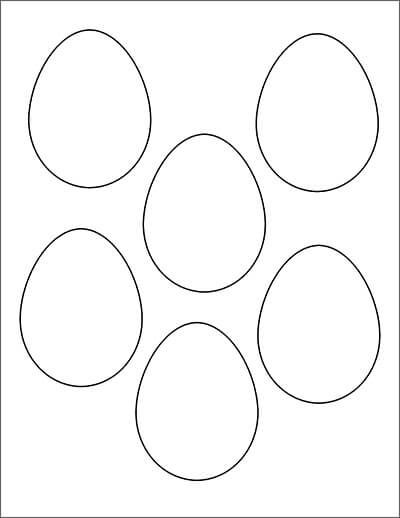 Desenhos de Seis Ovos Simplicidade para colorir