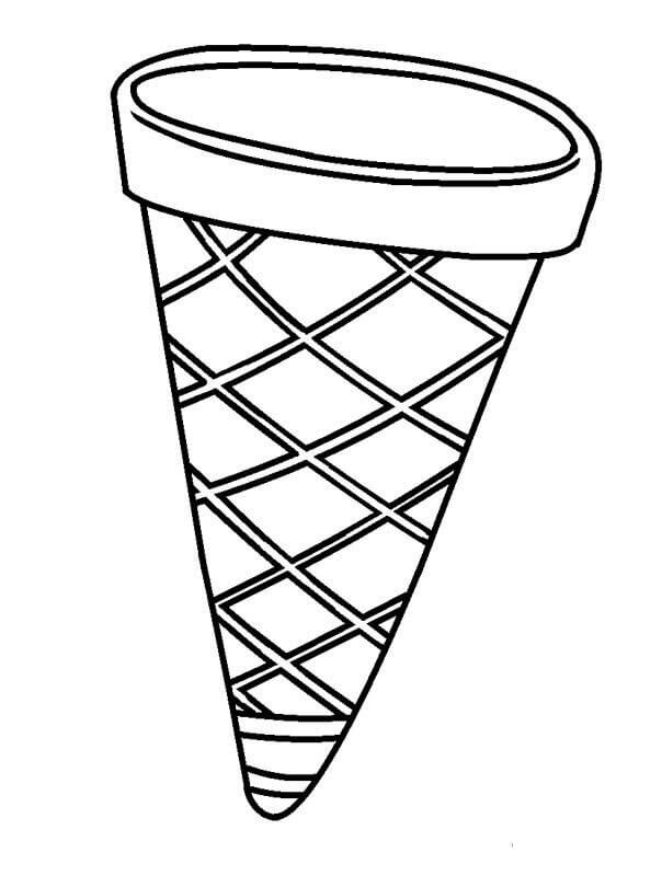 Desenhos de Sorvete de Cone para colorir