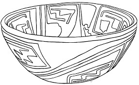Desenhos de Tigela de Cerâmica para colorir
