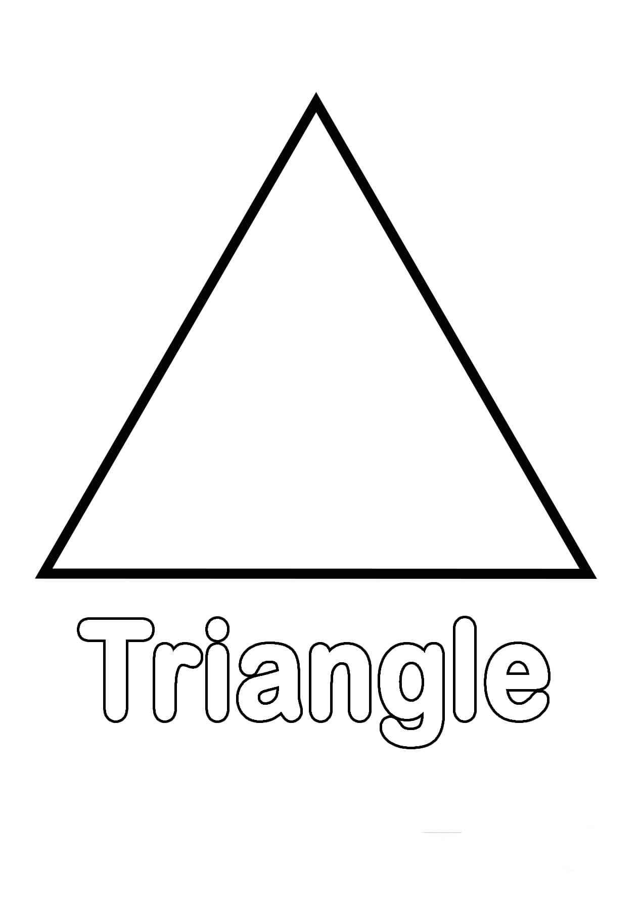 Desenhos de Triângulo Básico para colorir