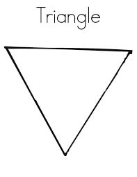 Triângulo Normal para colorir