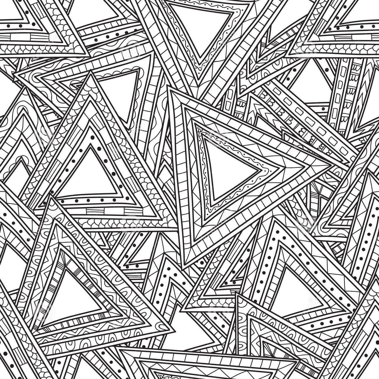 Desenhos de Triângulo Rígido para colorir