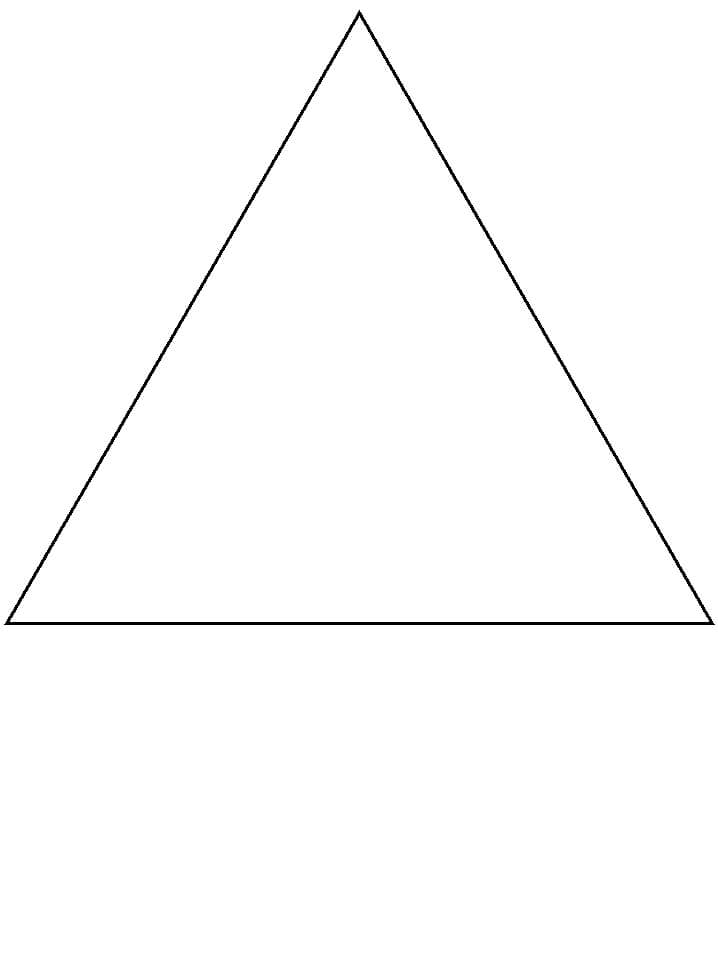 Desenhos de Triângulo Simples para colorir