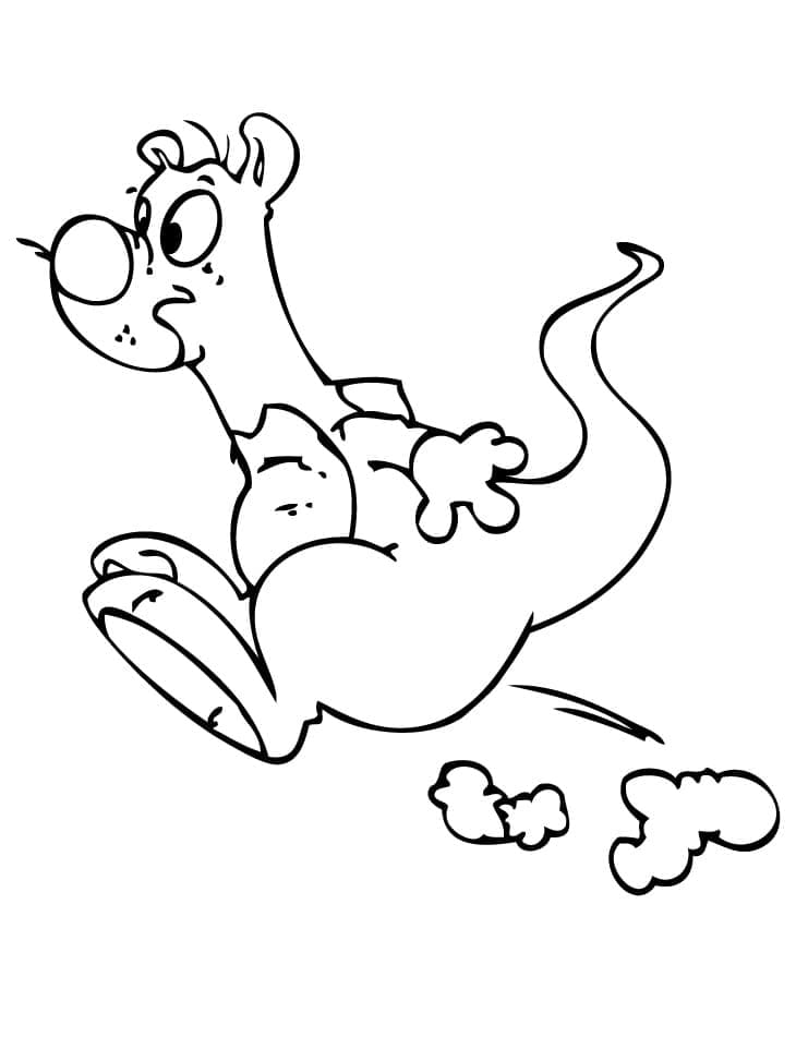 Desenhos de Canguru impressão gratuita para colorir