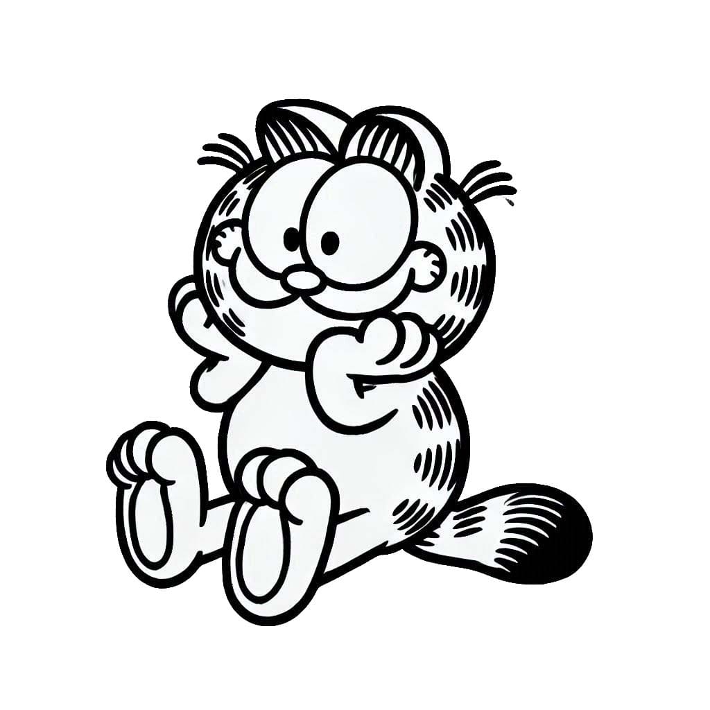 Desenhos de Desenhar o Garfield 2 para colorir