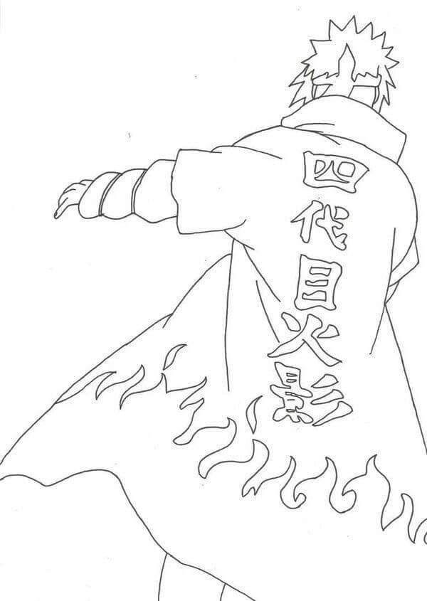 Hokage Minato para colorir