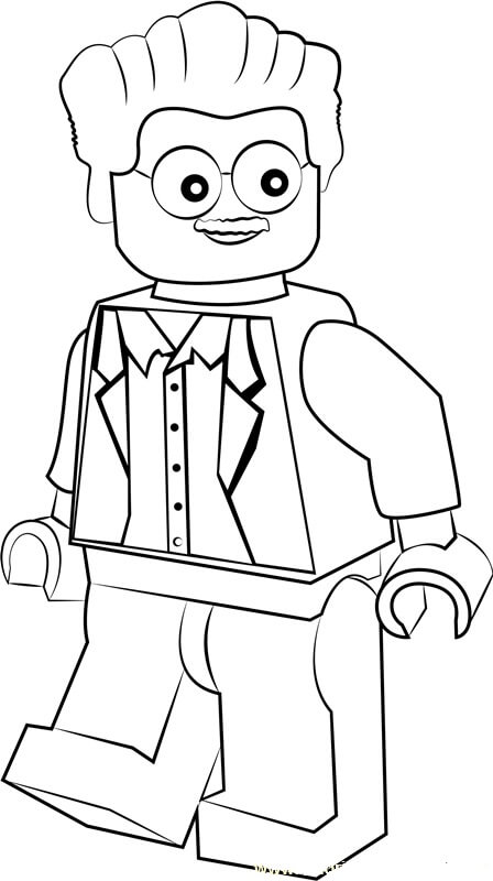 Desenhos de Lego Stan Lee para colorir