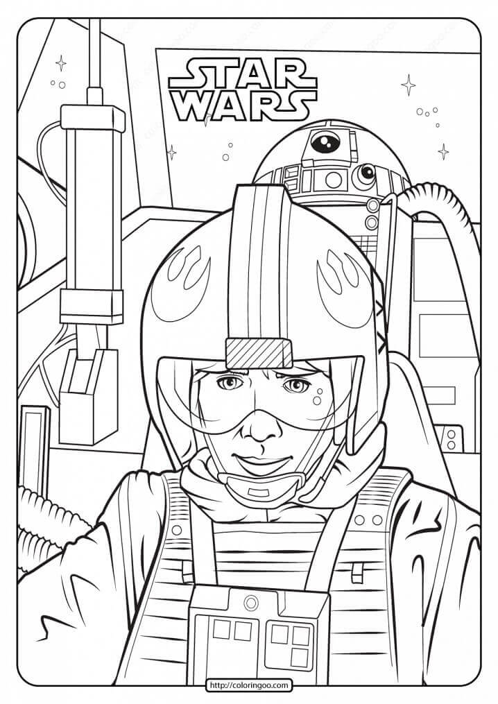 Desenhos de Luke Skywalker 1 para colorir