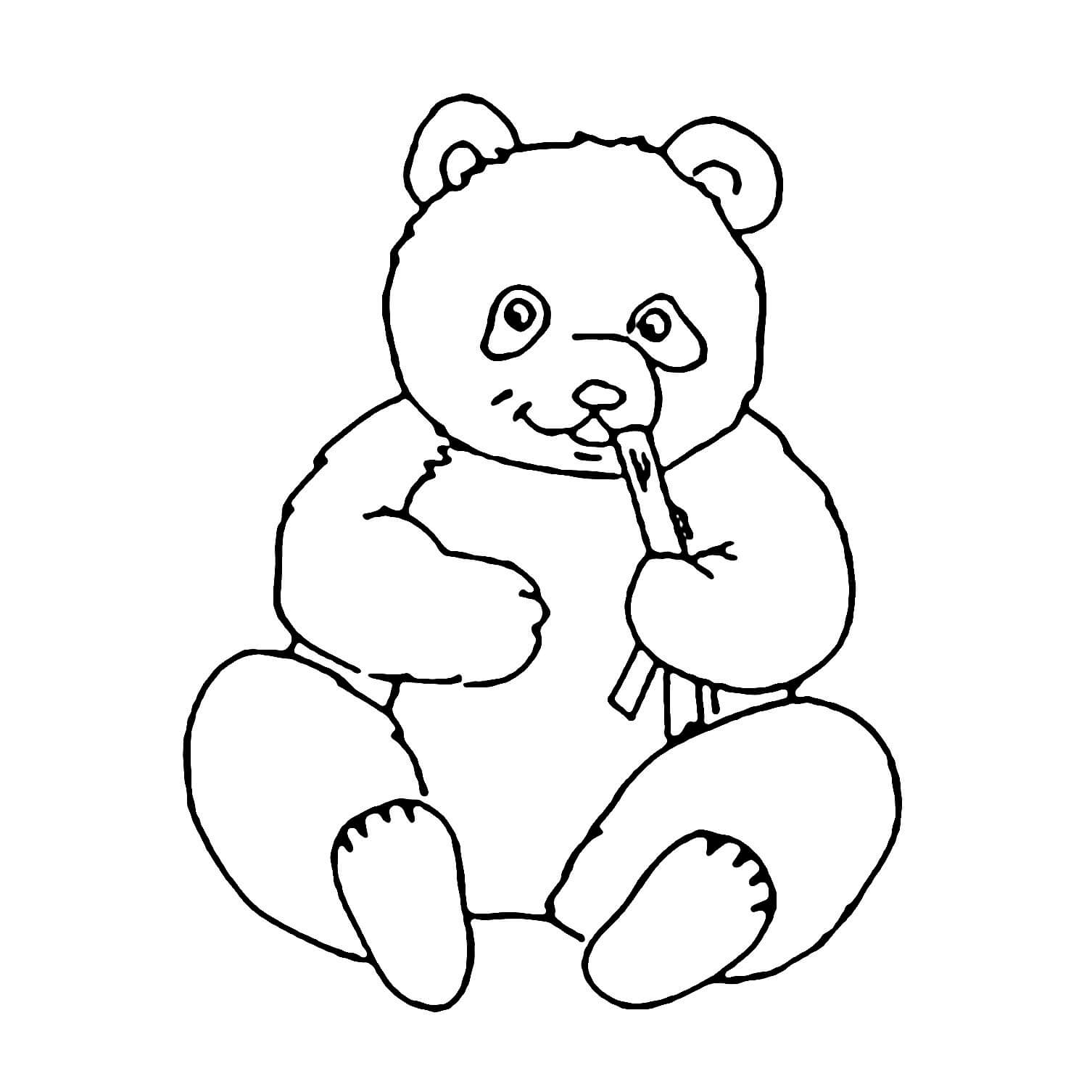 Desenhos de Panda Básico para colorir