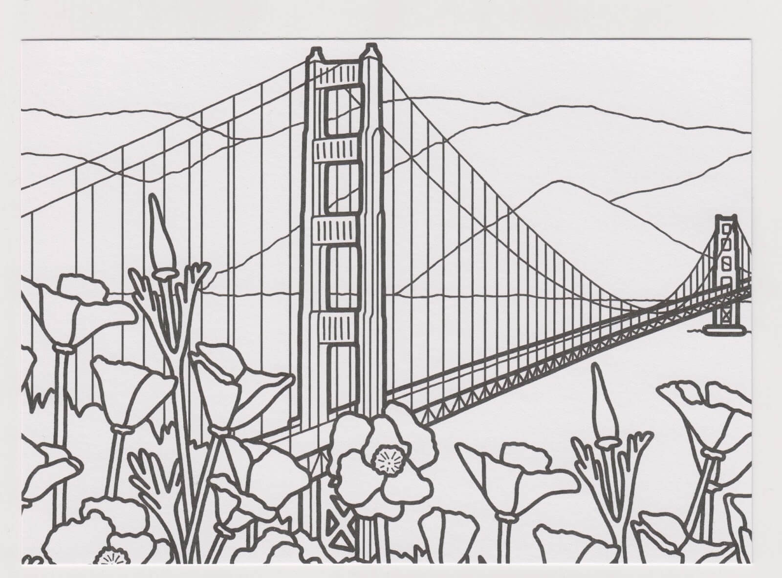 Desenhos de Puente Impresionante para colorir