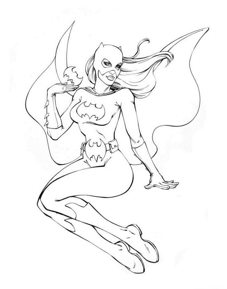 Desenhos de Sexy Batgirl para colorir