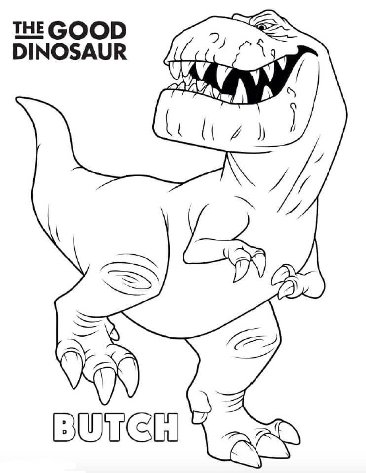 Desenhos de T Rex Butch para colorir