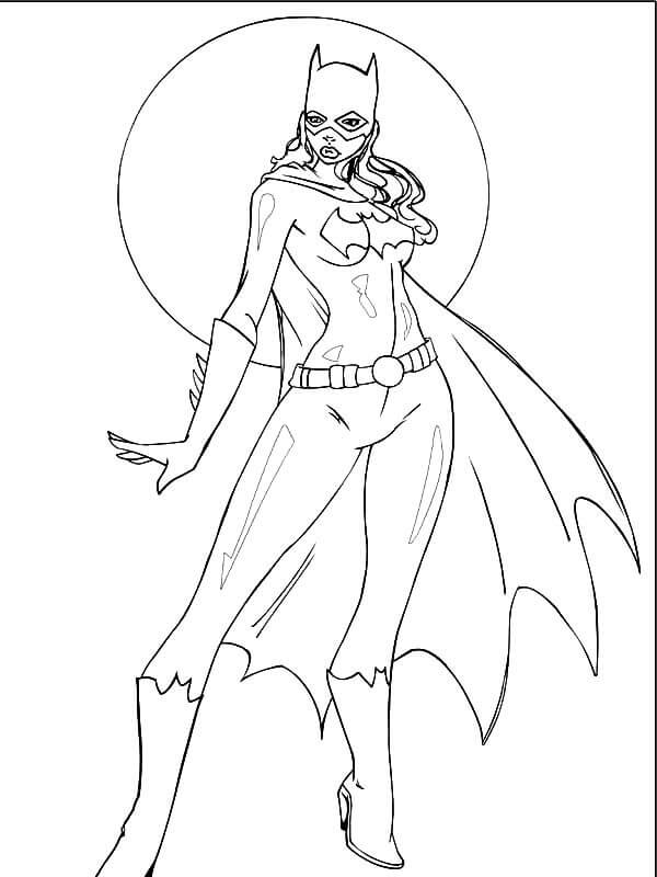 Desenhos de Batgirl Legal para colorir
