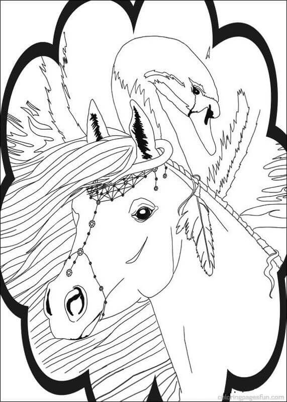 Desenhos de Bella Sara o Cavalo Mágico para colorir