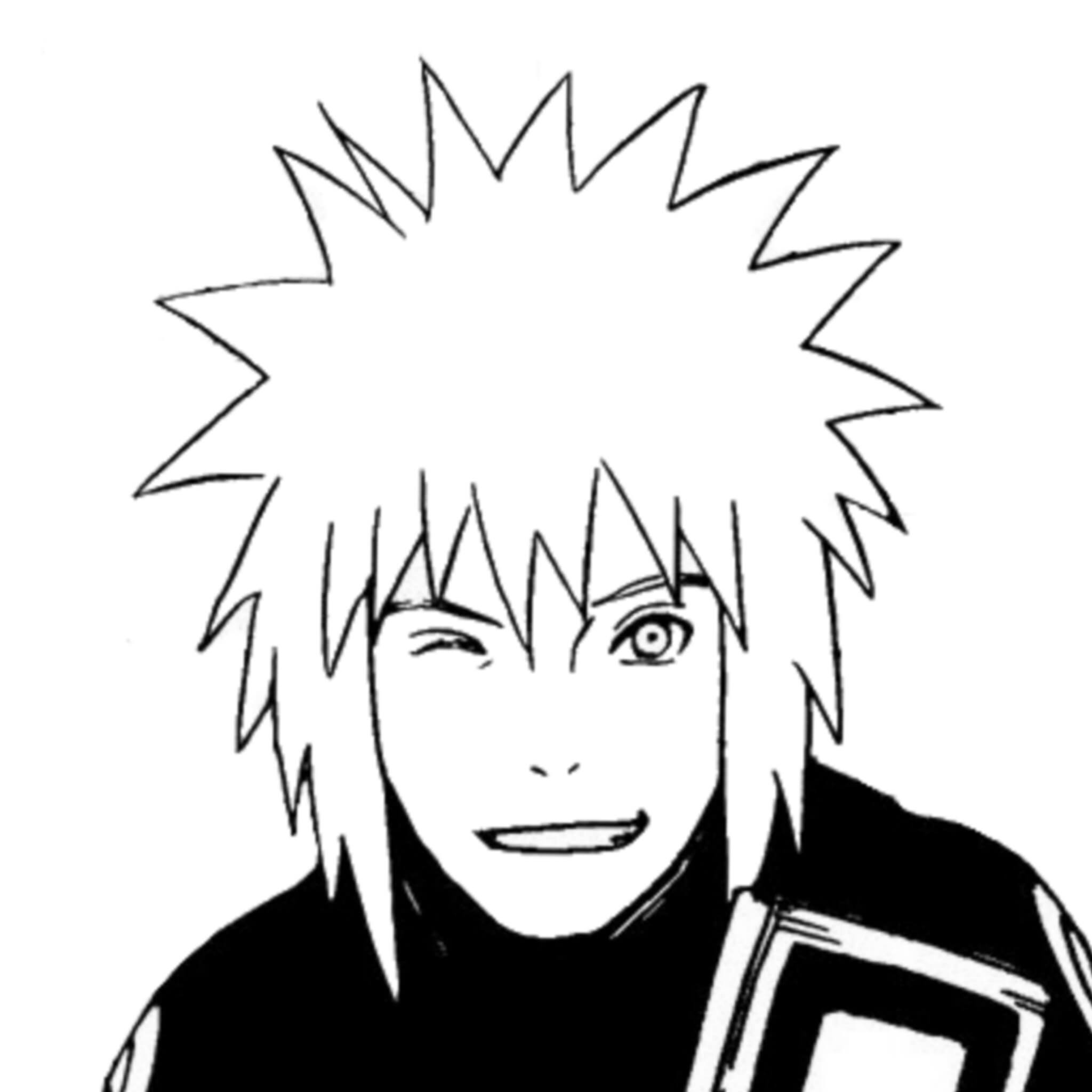 Desenhos de Cara Engraçada de Naruto para colorir