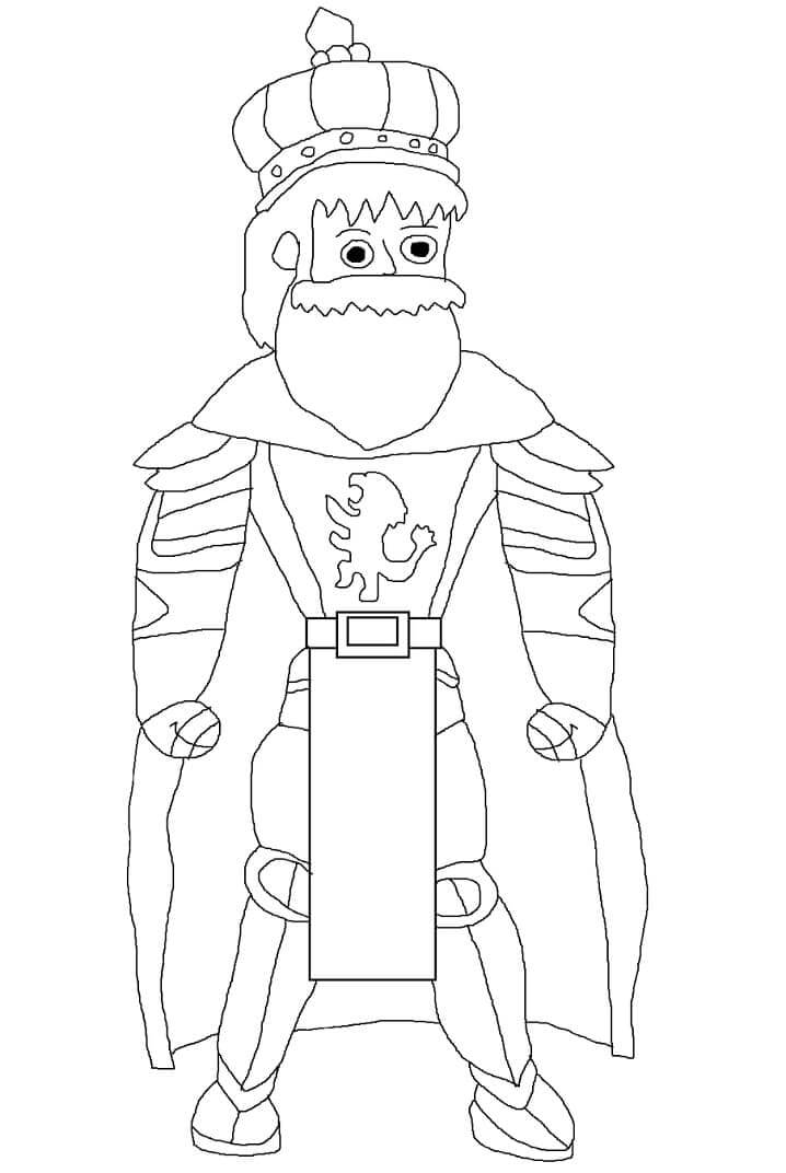Desenhos de Cavaleiro Rei para colorir