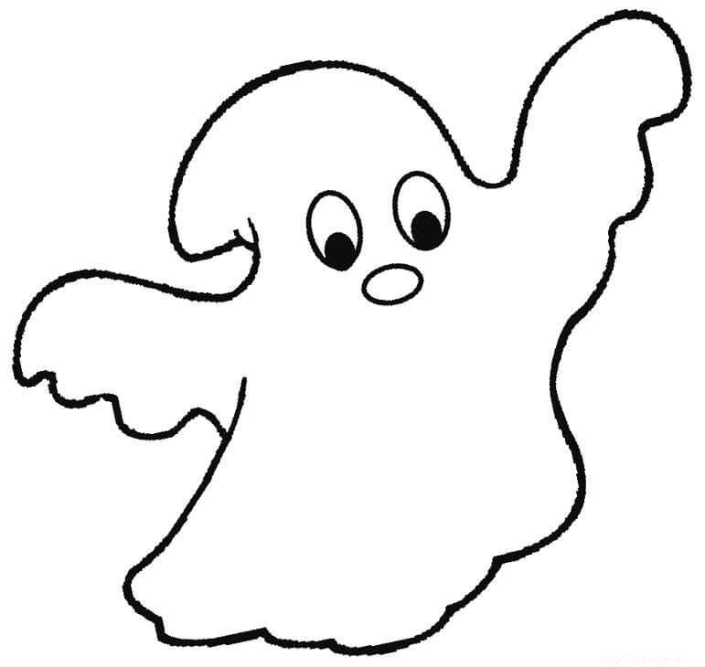 Desenhando Fantasma para colorir