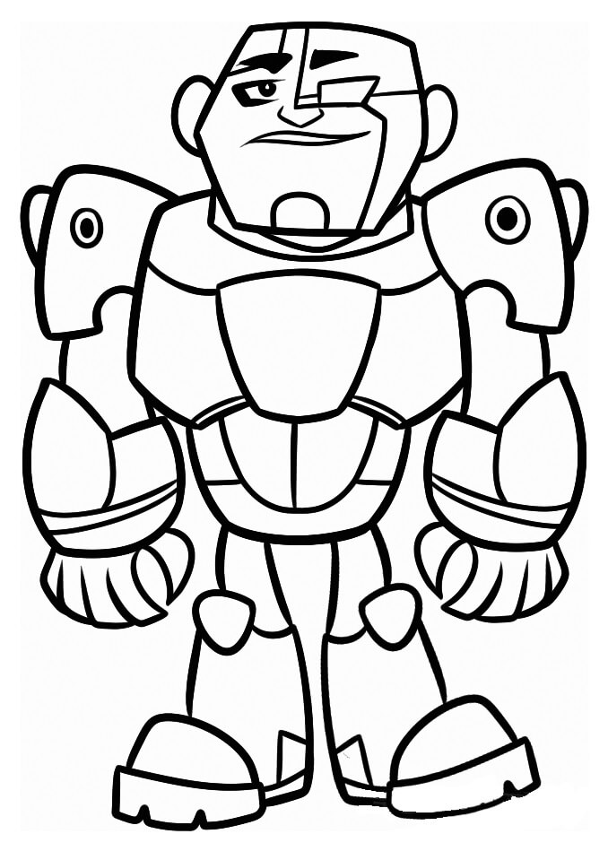 Desenhos de Desenho de Cyborg para colorir