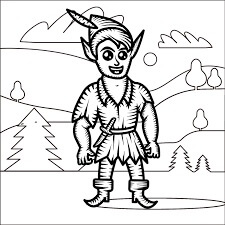 Desenho de Peter Pan para colorir