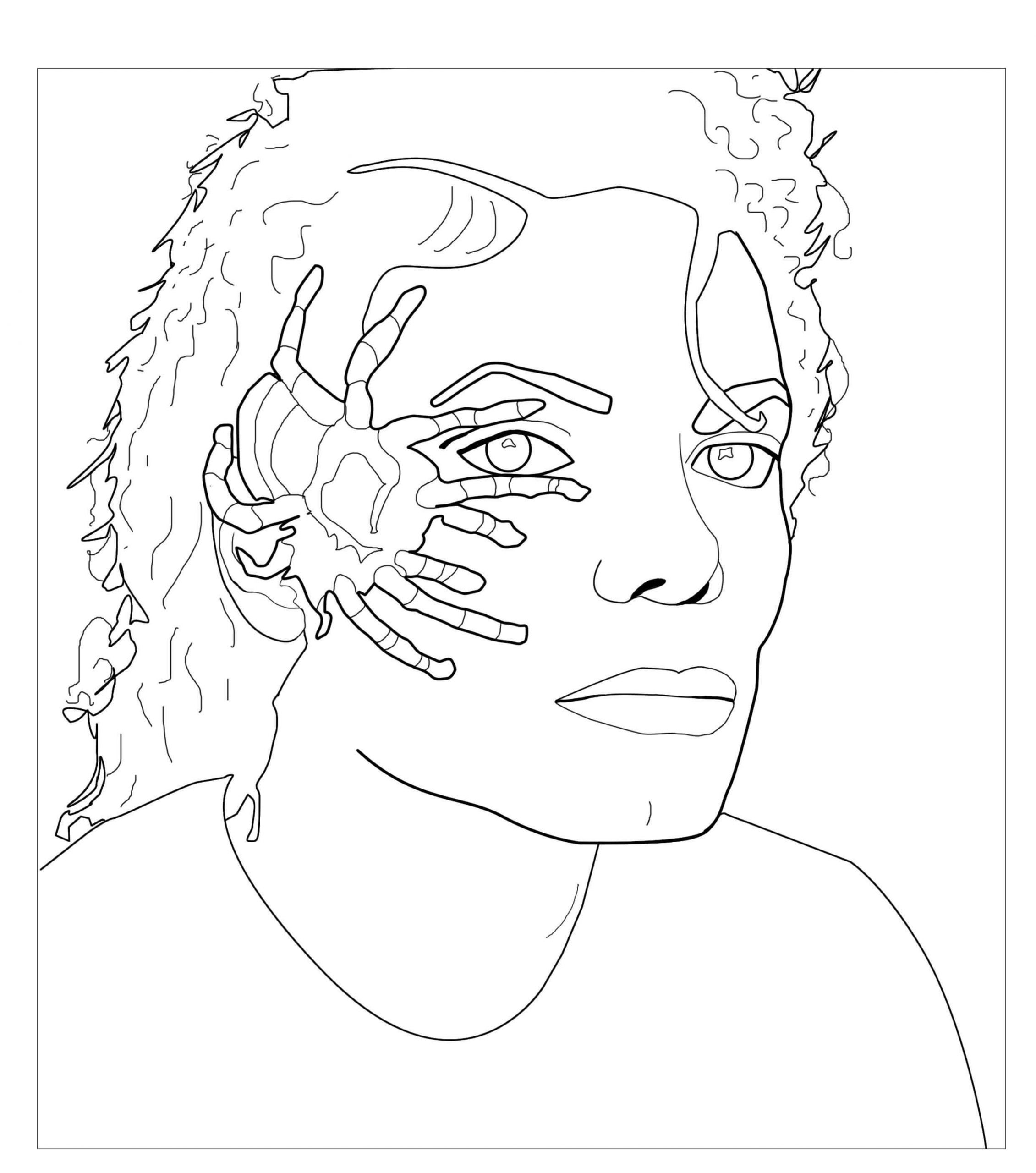Desenhos de Michael Jackson, ou Rei do Rap para colorir
