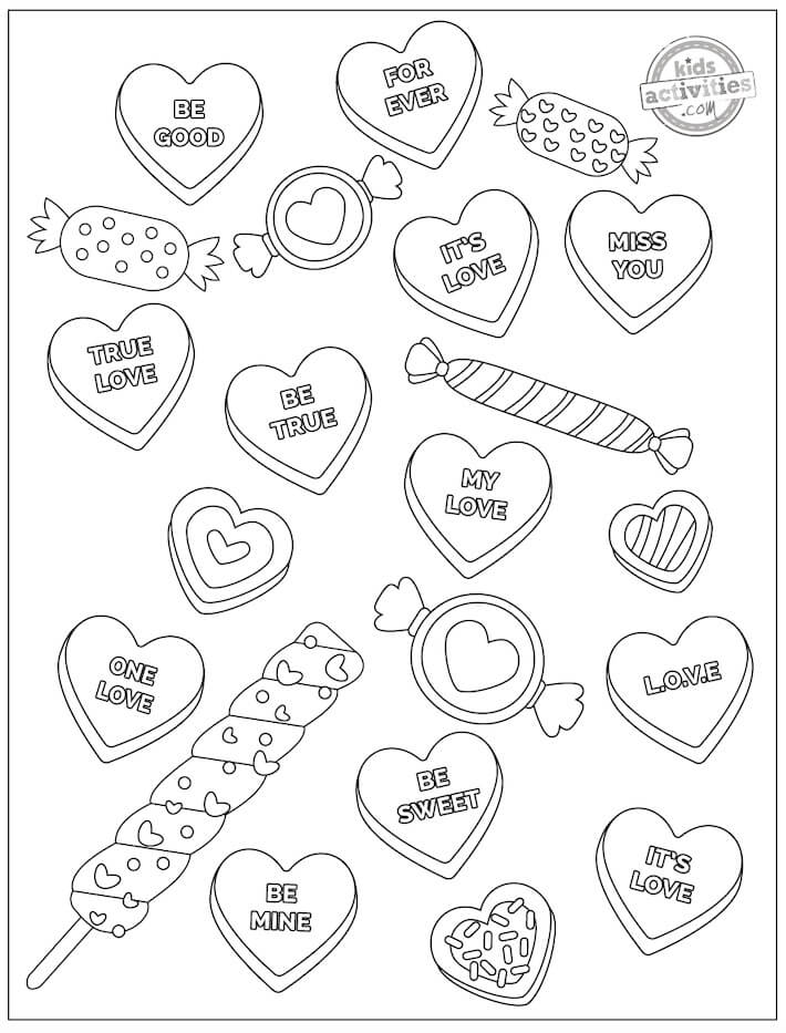 Desenhos de O Coração dos Namorados mais Fofo de Todos os Tempos para colorir