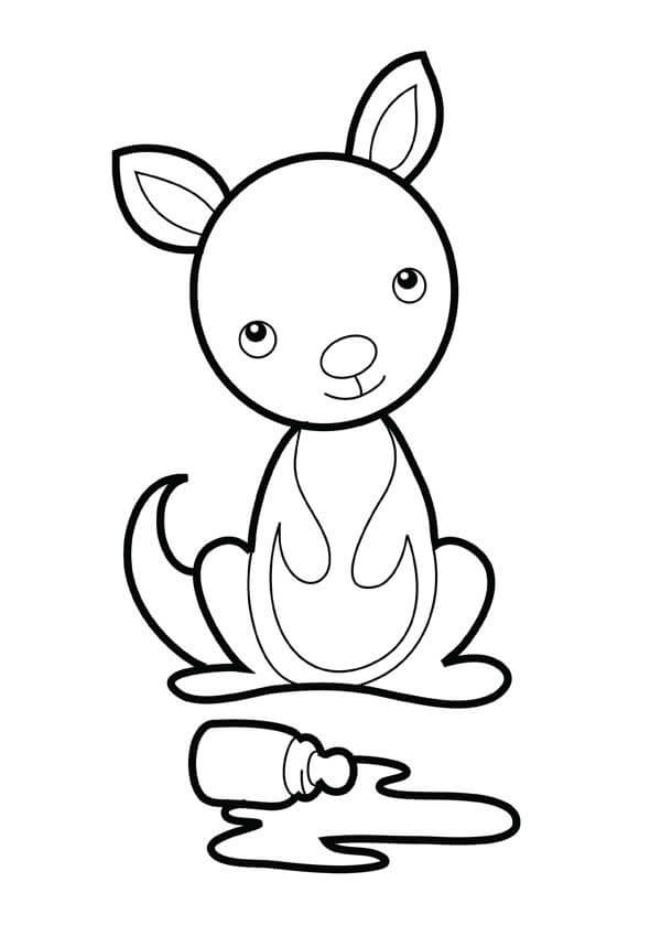 Desenhos de Pequeno Canguru para colorir