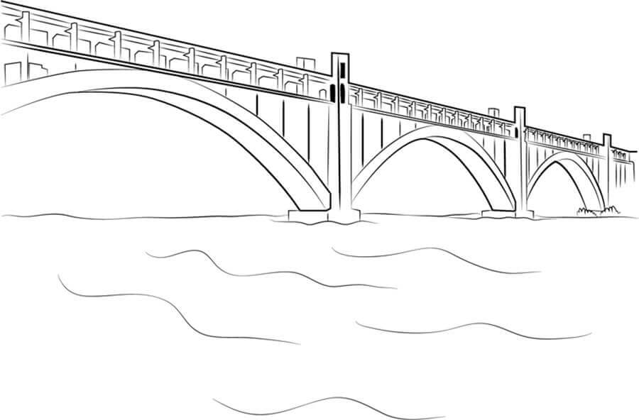 Desenhos de Ponte Grande para colorir