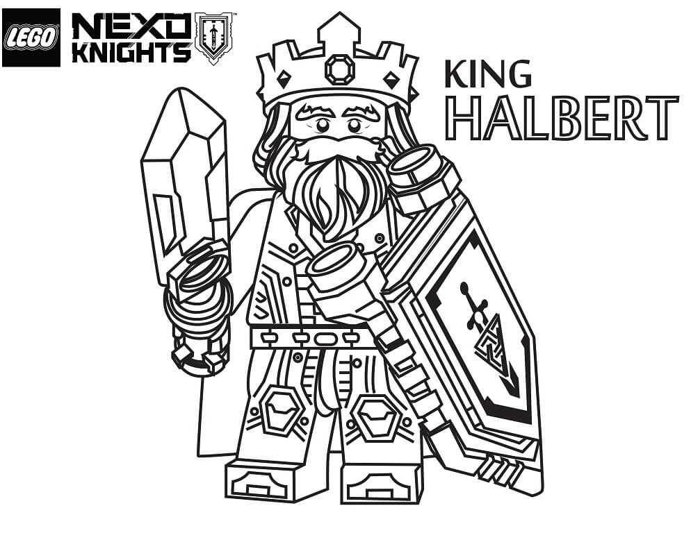 Desenhos de Rei Harlbert para colorir